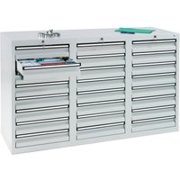 stumpf® Schubladenschrank, Schubladen 24x100 mm, HxBxT 900 x 1.500 x 500 mm, lichtgrau von stumpf®