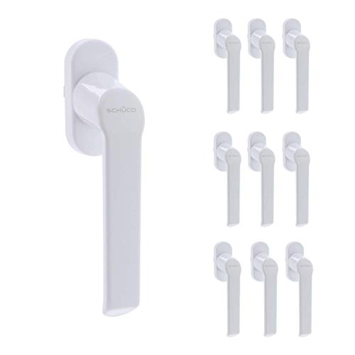 Fenstergriffe weiß von SCHÜCO | als 10er Set | Hochwertige Optik - Qualität für alle Fenstersysteme einsetzbar Fenstergriffe weiß von SCHÜCO | als 10er Set | Hochwertige Optik - Qualität für alle Fenstersysteme einsetzbar von Schüco