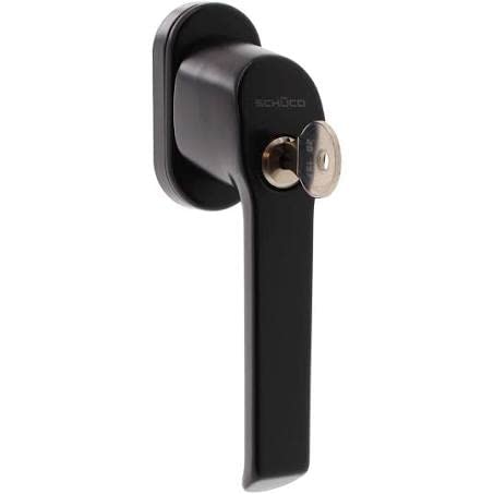 SCHÜCO Fenstergriff abschließbar schwarz | Fenstergriff abschließbar 100 NM Drehmoment | Schlüssel gleichschließend | Einbruchschutz- vom Markenhersteller Schüco SCHÜCO Fenstergriff abschließbar schwarz | Fenstergriff abschließbar 100 NM Drehmoment | Schlüssel gleichschließend | Einbruchschutz- vom Markenhersteller Schüco von Schüco