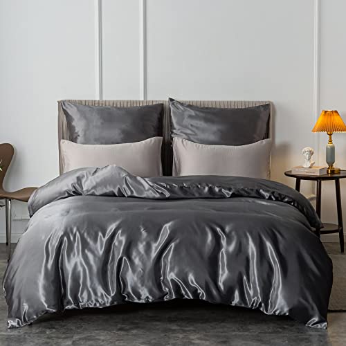 Schueling Design Comforter Set Zweiseitiges, Satin weiches und hautfreundliches Bettbezug Set mit Reißverschluss und Eckbindern, geeignet für die ganze Saison von Schueling Design