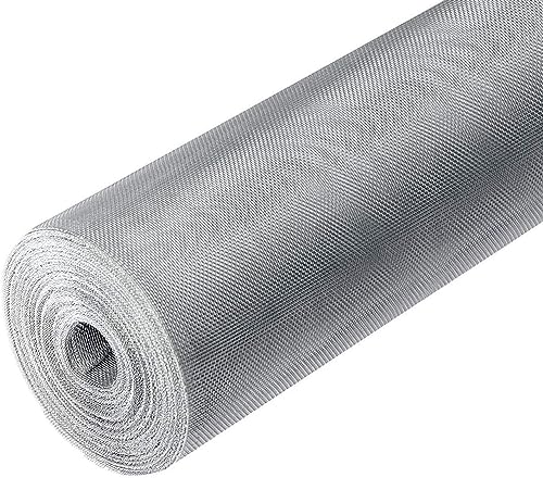 10 Meter Aluminium Fliegengitter 120cm Breite | Maschenweite 1x1mm | Perfekt als stabiles, langlebiges Fliegengitter Insektenschutzgitter oder als Gewebe für Modellbau von Schürberg