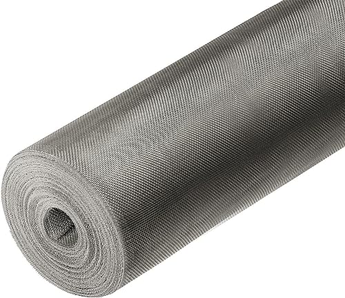 10 Meter Edelstahl Fliegengitter 80cm Breite | Maschenweite 1x1mm | Perfekt als stabiles, langlebiges Fliegengitter Insektenschutzgitter oder als Gewebe für Modellbau von Schürberg