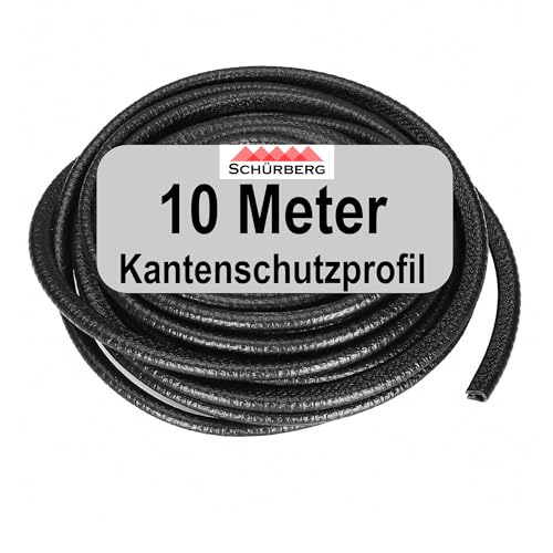 10 Meter Kantenschutzprofil Keder aus Gummi mit Stahlband 6x8mm | 4 Größen | Klemmprofil zum Austecken für Bleche, Blechfalz, Karosserie, Maschinen von Schürberg