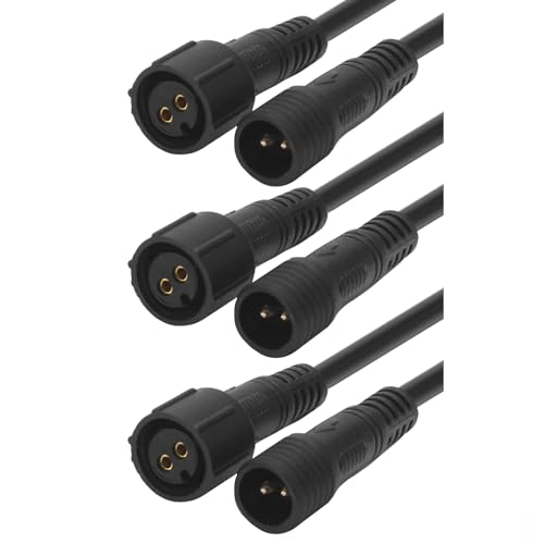 Schürberg Wasserdichte Elektrokabel, 3x 1 Meter lang, 2-polige Steckverbindung, 50 Volt / 3 Ampere, für Outdoor-Elektronik und Car-Accessoires Schürberg Wasserdichte Elektrokabel, 3x 1 Meter lang, 2-polige Steckverbindung, 50 Volt / 3 Ampere, für Outdoor-Elektronik und Car-Accessoires von Schürberg