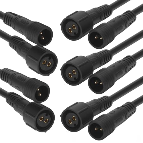 5x Kabel mit Wasserdichter 2Pin Steckverbindung vorkonfektioniert 1 Meter lang Belastbar bis 50 Volt / 3 Ampere | 1 oder 2 Meter Länge und 2-4 Pin zur Auswahl 5x Kabel mit Wasserdichter 2Pin Steckverbindung vorkonfektioniert 1 Meter lang Belastbar bis 50 Volt / 3 Ampere | 1 oder 2 Meter Länge und 2-4 Pin zur Auswahl von Schürberg