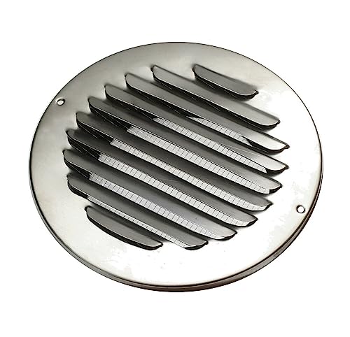 Lüftungsgitter Ablufthaube Edelstahl Wetterschutz für Rohre mit 50mm-300mm Durchmesser | 11 Größen zur Auswahl (Lüftungsgitter Ø120mm) von Schürberg