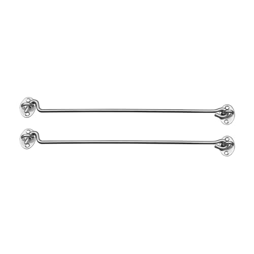 Schürberg 2x Sturmhaken Edelstahl Fensterhaken Türhaken perfekt für Gartentore, Garagentore, Fensterladen, Klappen | 8 Längen | Edelstahl V2A | (Liefermenge: 2 Stück, Länge: 32cm) von Schürberg