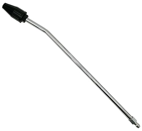 Variodüse Rotordüse Dreckfräser mit 45cm Lanze 15°gebogen und Schnellverbinder Quick Connect mit oder ohne Adapter Passend für (Rotordüse mit Schnellverbinder, DN10 Stecknippel Kränzle) von Schürberg
