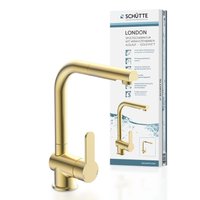 LONDON Spültischarmatur, Gold matt, mit herausziehbarem Auslauf von Schütte