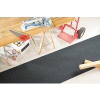 Peyer Syntex Mira Jacquard Teppich Uni Farbe Schwarz 65 x 180 cm von Schütte