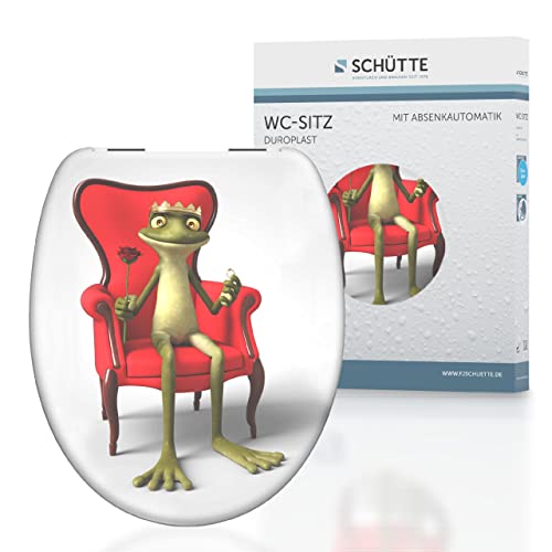 SCHÜTTE 82190 Duroplast WC-Sitz FROG KING mit Absenkautomatik, von Schütte