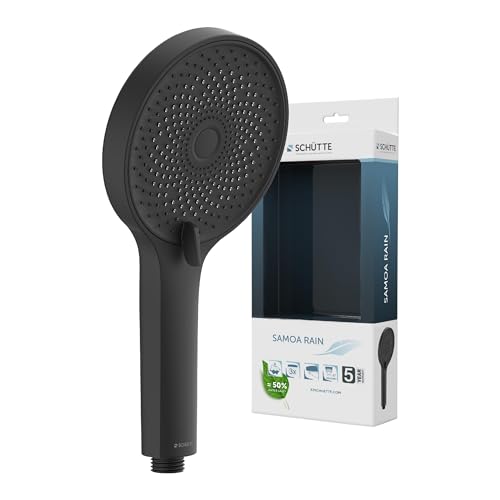 SCHÜTTE Handbrause SAMOA RAIN | Samtstrahl-Technologie | Duschkopf mit über 300 Düsen | 3 einstellbare Strahlarten | Brausekopf Antikalk für die Dusche | Schwarz SCHÜTTE Handbrause SAMOA RAIN | Samtstrahl-Technologie | Duschkopf mit über 300 Düsen | 3 einstellbare Strahlarten | Brausekopf Antikalk für die Dusche | Schwarz von Schütte