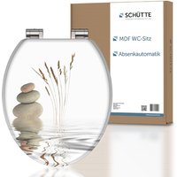 MDF WC Sitz BALANCE, Toilettendeckel mit Absenkautomatik, Holzkern von Schütte