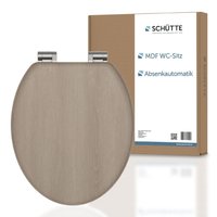 MDF WC Sitz MODERN WOOD,Toilettendeckel mit Absenkautomatik, Holzkern von Schütte