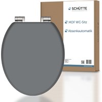 MDF WC Sitz SPIRIT GREY, Toilettendeckel mit Absenkautomatik, Holzkern von Schütte