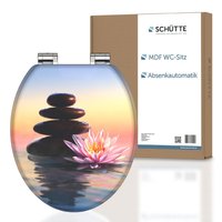 MDF WC Sitz SUNSET DREAM, Toilettendeckel mit Absenkautomatik, Holzkern von Schütte