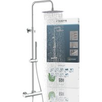 Schütte Brausegarnitur "AQUADUCT" höhenverstellbar 80-120 cm, Antikalk, wassersparend Schütte Brausegarnitur "AQUADUCT" höhenverstellbar 80-120 cm, Antikalk, wassersparend von Schütte