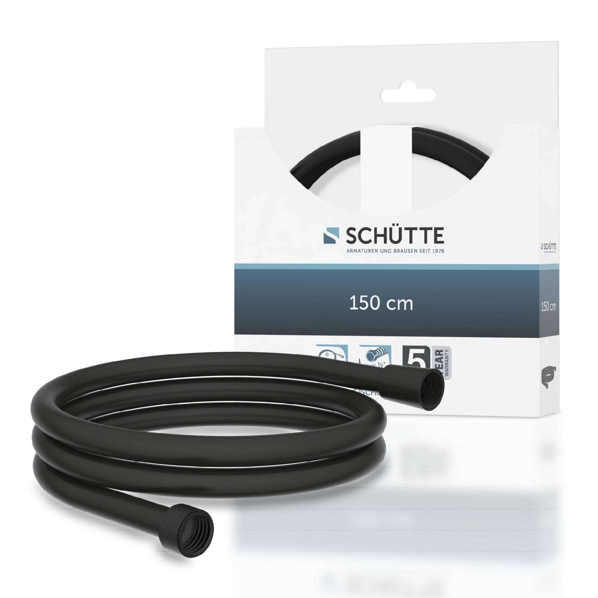 Schütte Brauseschlauch schwarz PVC 150 cm von Schütte