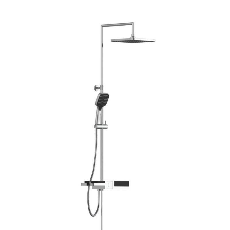 Schütte Überkopfbrause-Set Blueperl Chrome-Schwarz mit Ablage Schütte Überkopfbrause-Set Blueperl Chrome-Schwarz mit Ablage von Schütte