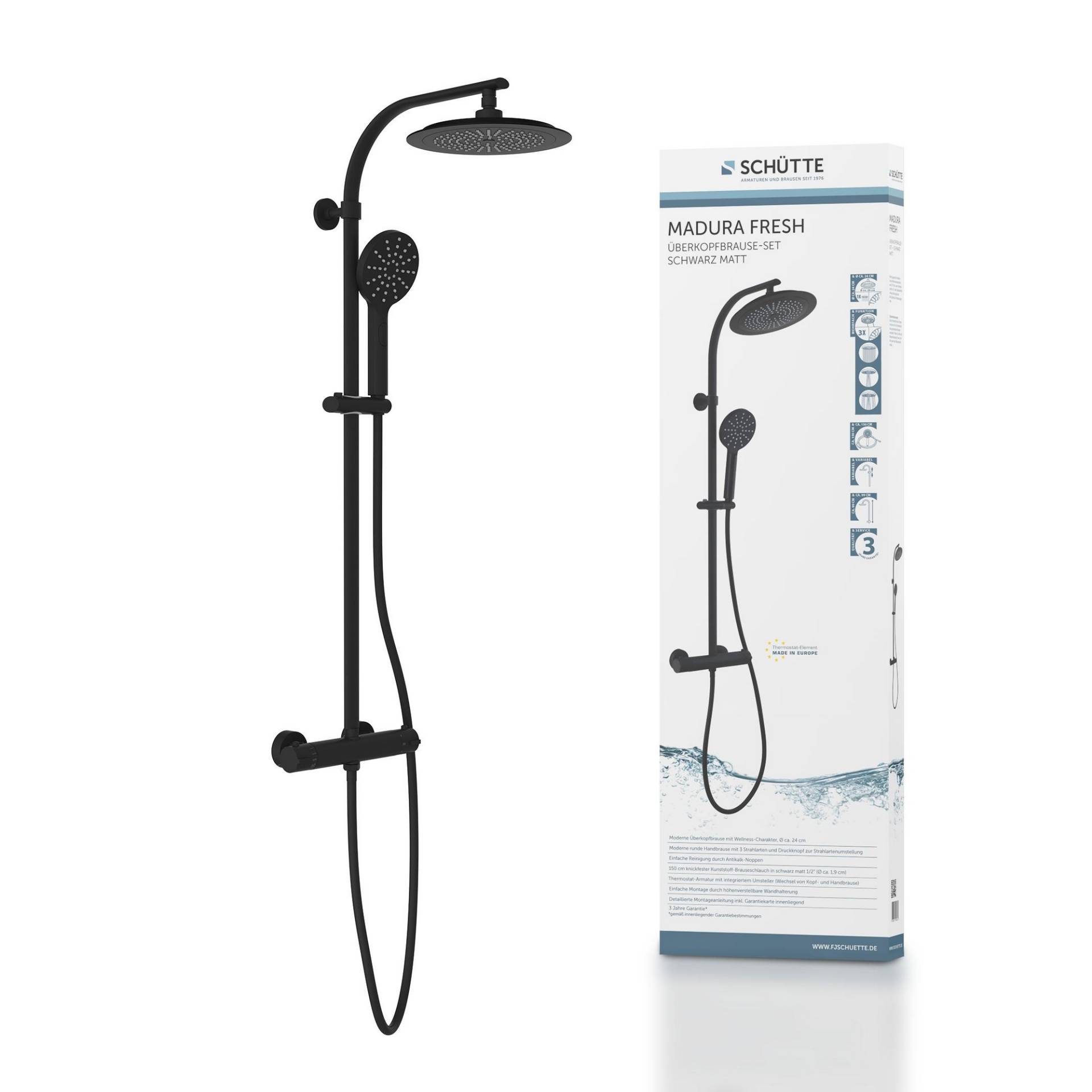 Schütte Duschsystem 'Madura Fresh' schwarz Schütte Duschsystem 'Madura Fresh' schwarz von Schütte