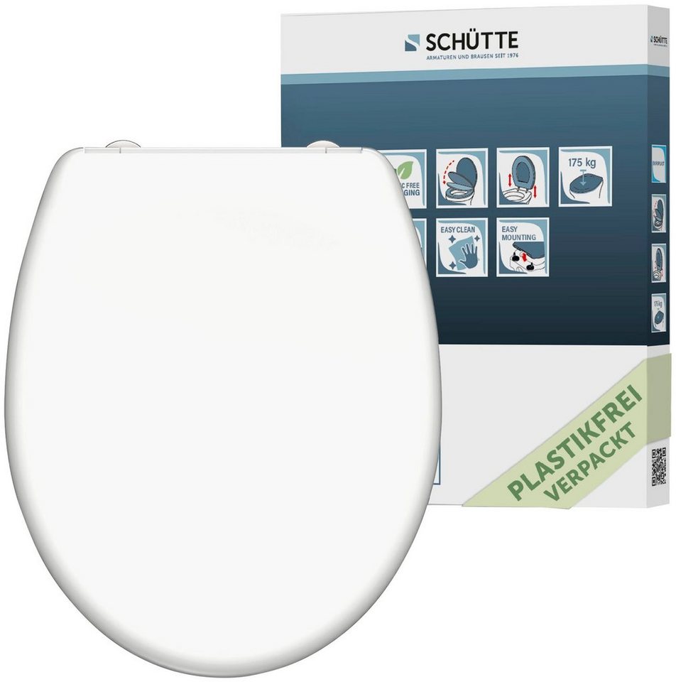 Schütte WC-Sitz, mit Absenkautomatik und Schnellverschlusstechnik von Schütte