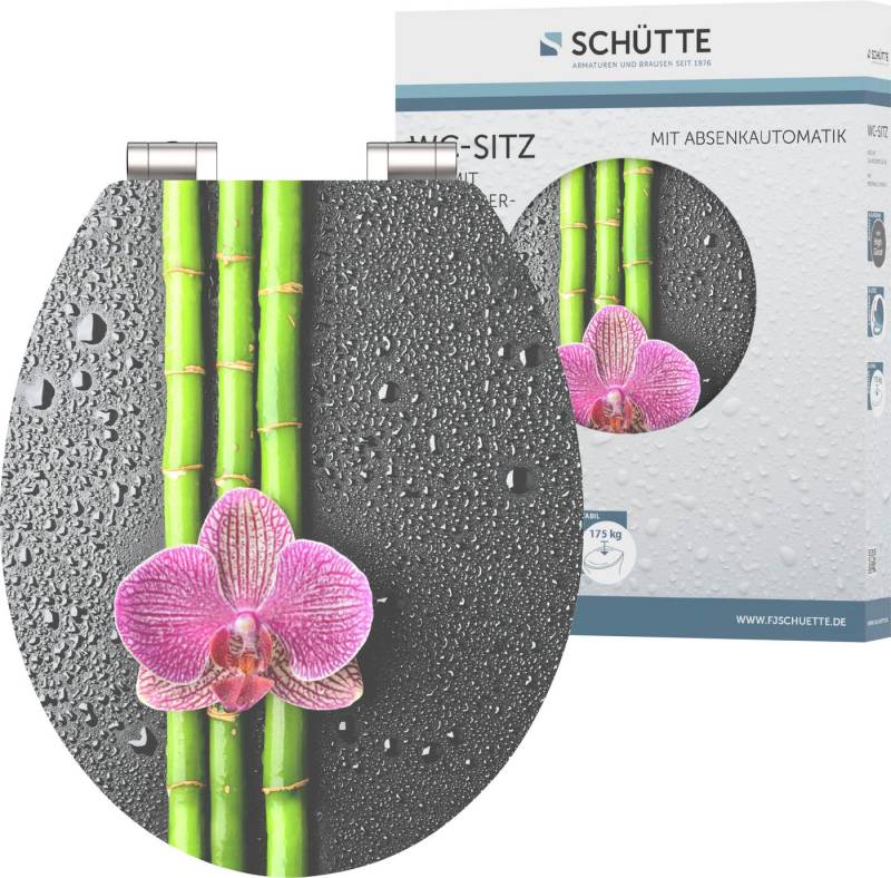 Schütte WC-Sitz Asia, High Gloss mit MDF Holzkern, mit Absenkautomatik Schütte WC-Sitz Asia, High Gloss mit MDF Holzkern, mit Absenkautomatik von Schütte