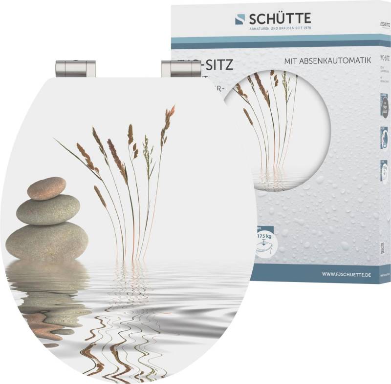 Schütte WC-Sitz BALANCE, High Gloss mit MDF Holzkern, mit Absenkautomatik von Schütte