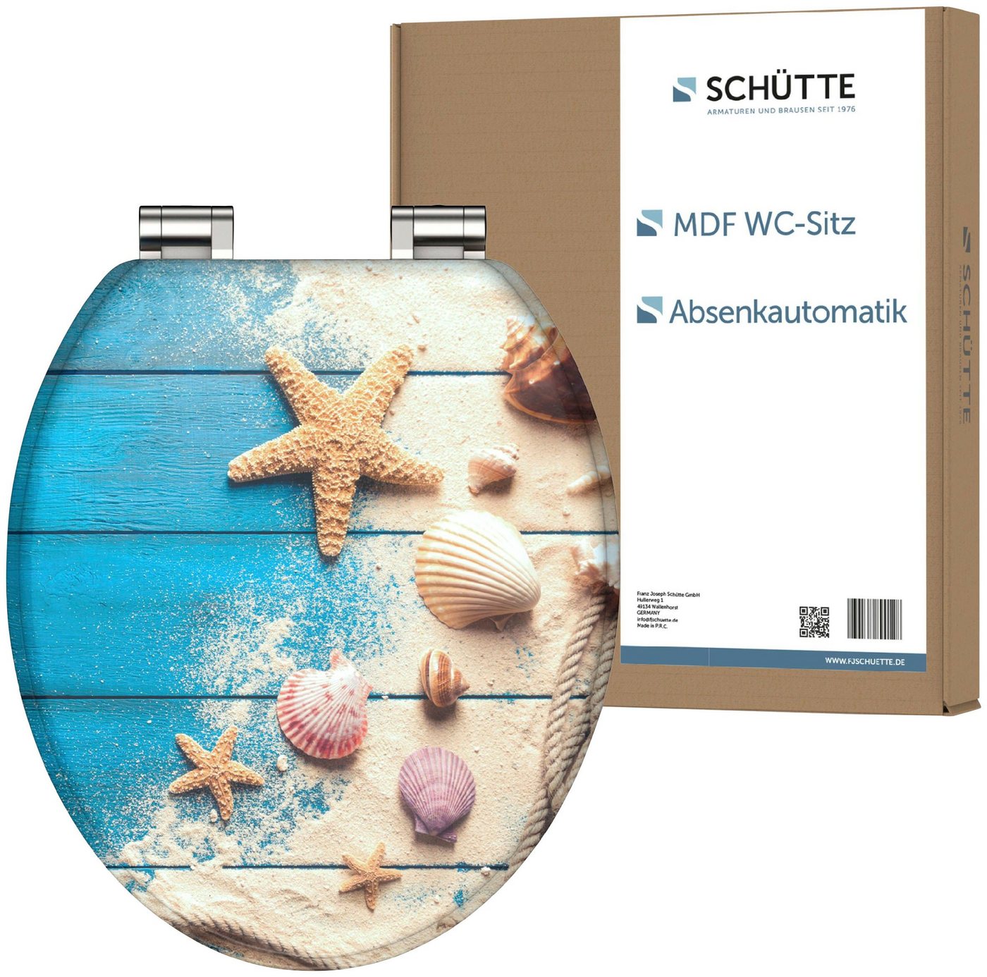 Schütte WC-Sitz BEACH AND WOOD, Toilettendeckel, mit Absenkautomatik von Schütte