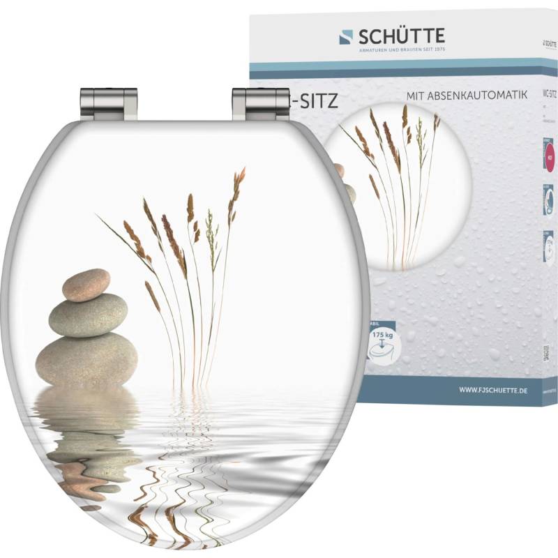 Schütte WC-Sitz Balance Holzkern mit Absenkautomatik von Schütte