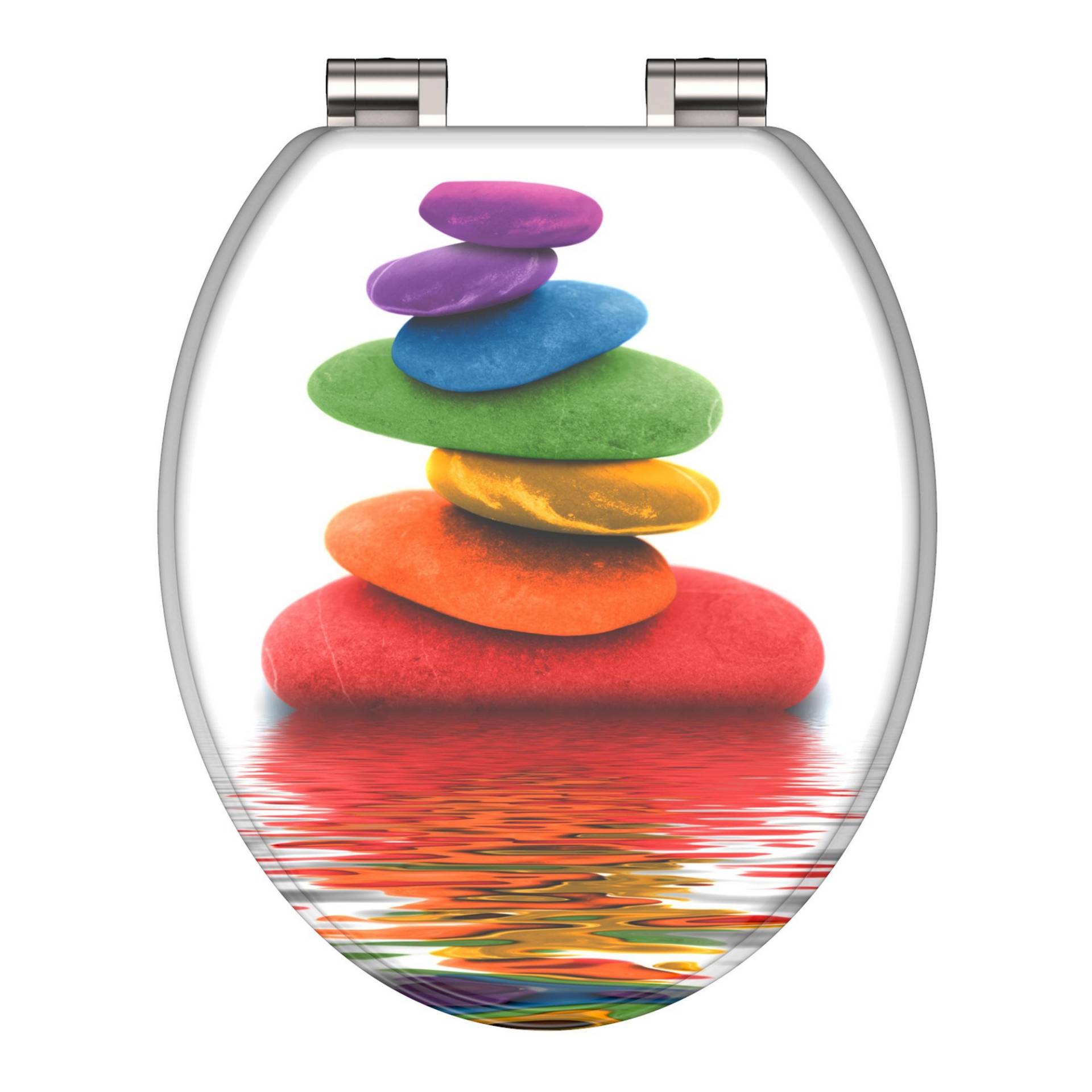 Schütte WC-Sitz 'Colorful Stones' mit Absenkautomatik Holzkern Schütte WC-Sitz 'Colorful Stones' mit Absenkautomatik Holzkern von Schütte