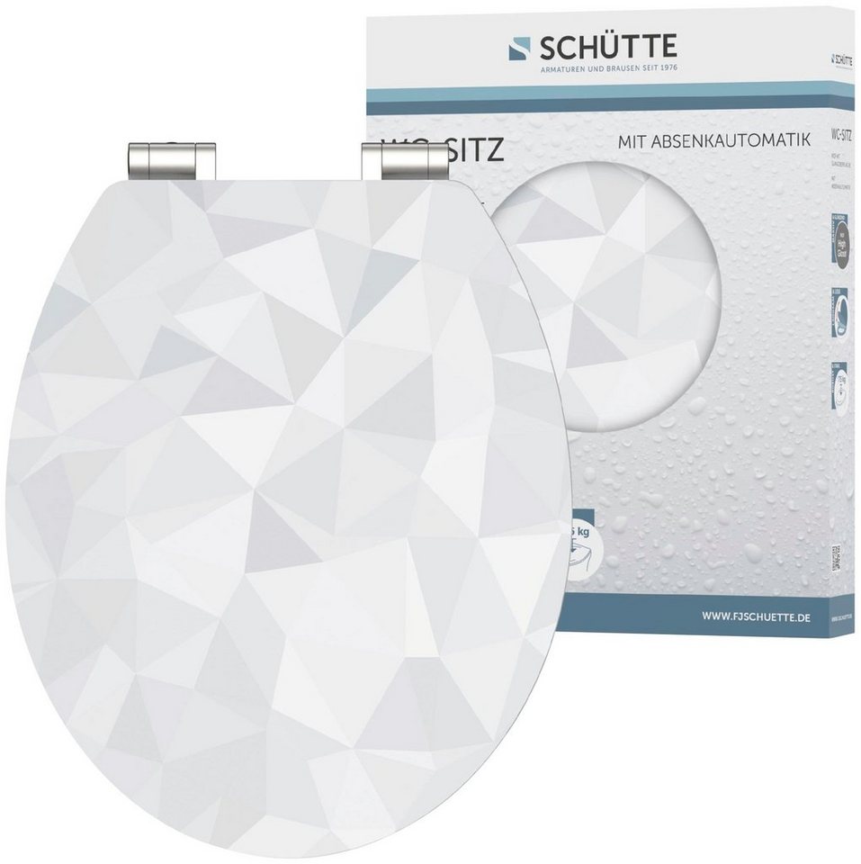 Schütte WC-Sitz Diamond, High Gloss mit MDF Holzkern, mit Absenkautomatik Schütte WC-Sitz Diamond, High Gloss mit MDF Holzkern, mit Absenkautomatik von Schütte