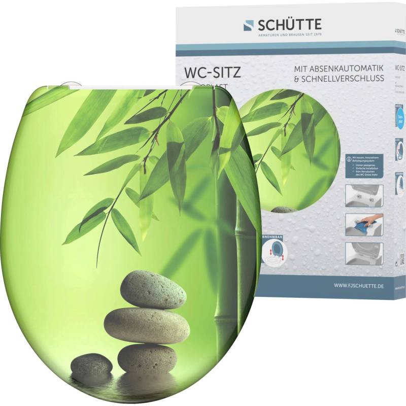 Schütte WC-Sitz Green Garden Duroplast  mit Absenkautomatik & Schnellverschluss von Schütte