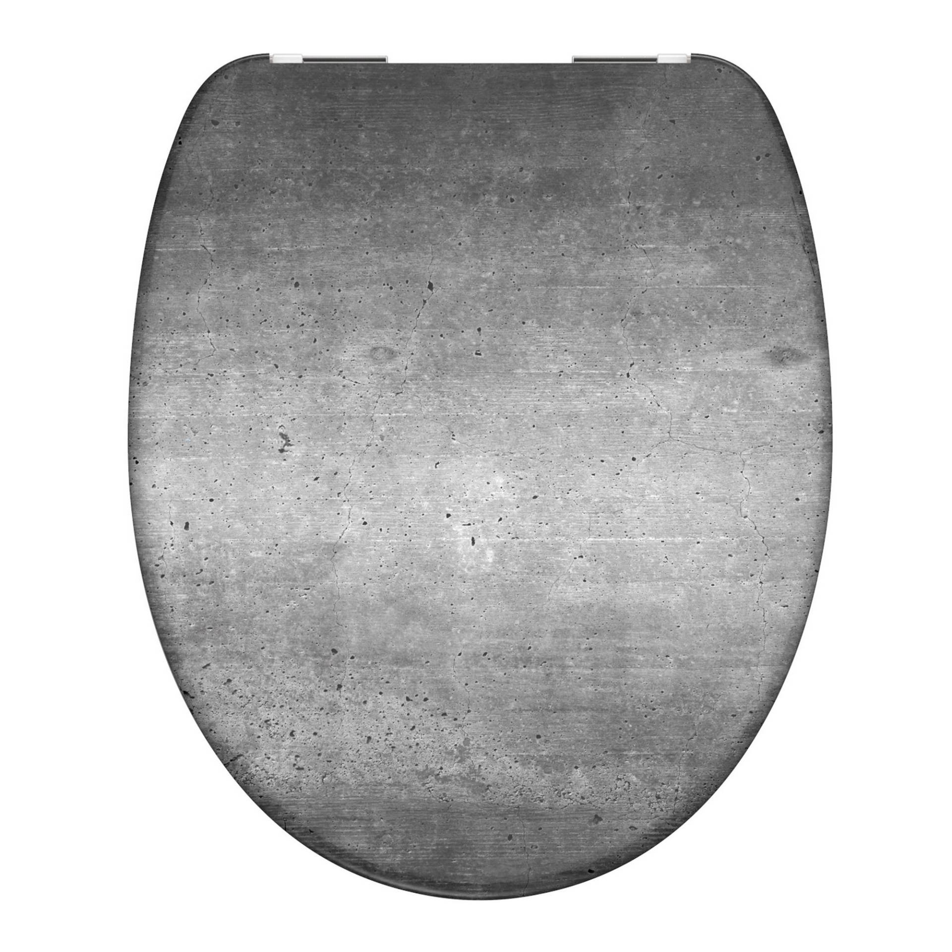 Schütte WC-Sitz 'Industrial Grey' mit Absenkautomatik grau 37,5 x 45 cm von Schütte