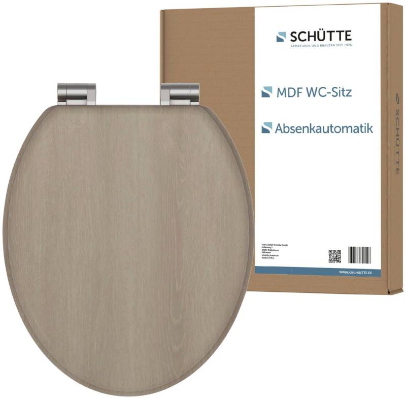 Schütte WC-Sitz MODERN WOOD, Toilettendeckel, mit Absenkautomatik von Schütte