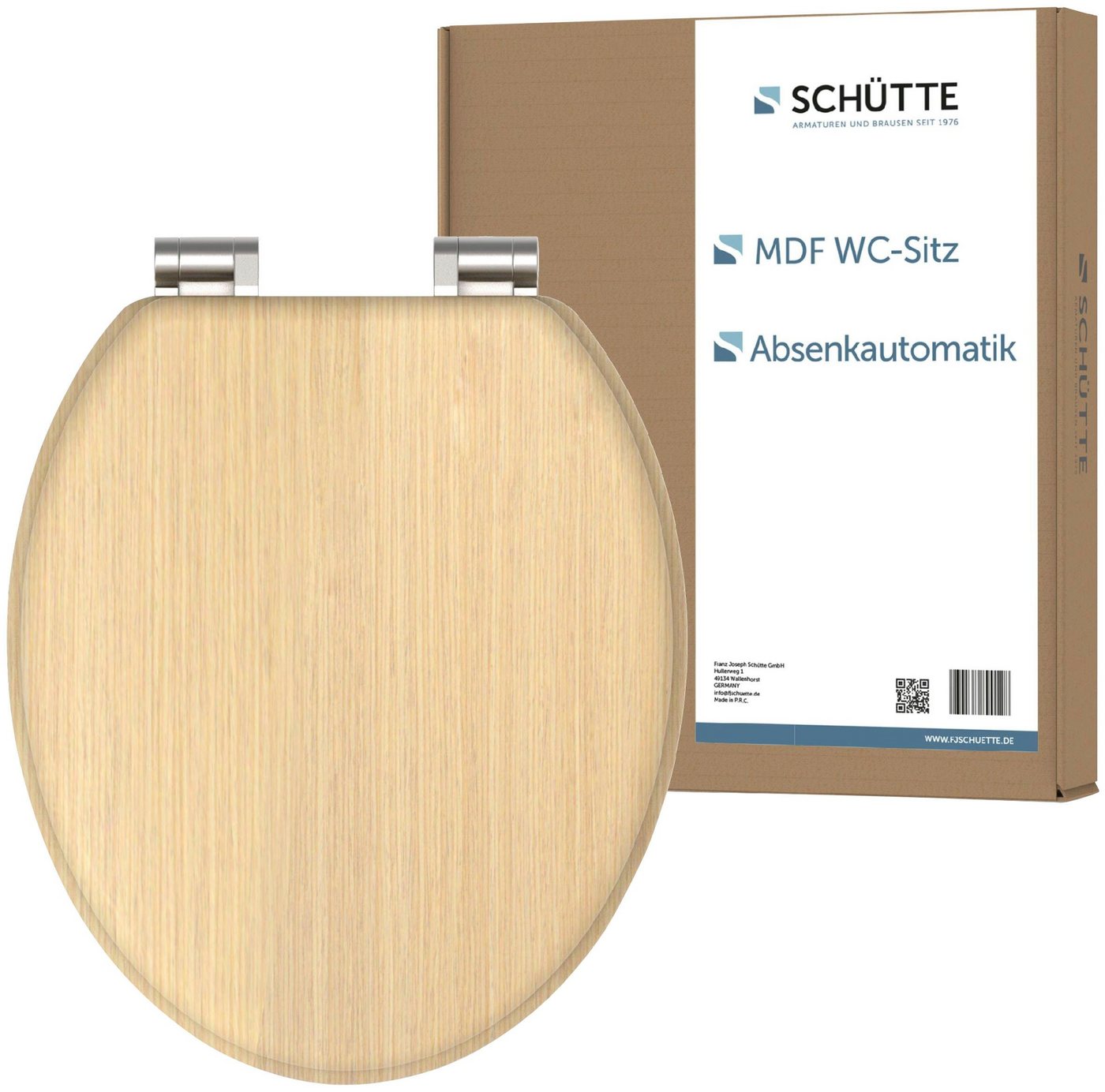 Schütte WC-Sitz NATURAL WOOD, Toilettendeckel, mit Absenkautomatik von Schütte