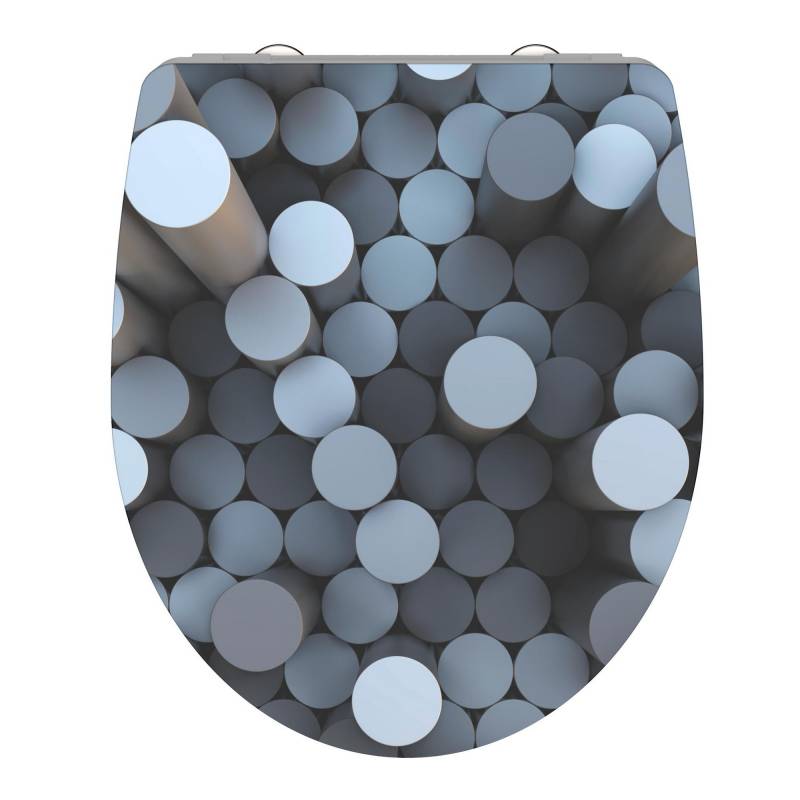 Schütte WC-Sitz 'Round Dips HG' mit Absenkautomatik Duroplast von Schütte