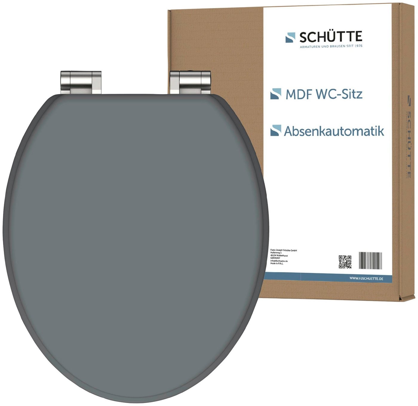 Schütte WC-Sitz SPIRIT GREY, Toilettendeckel, mit Absenkautomatik von Schütte