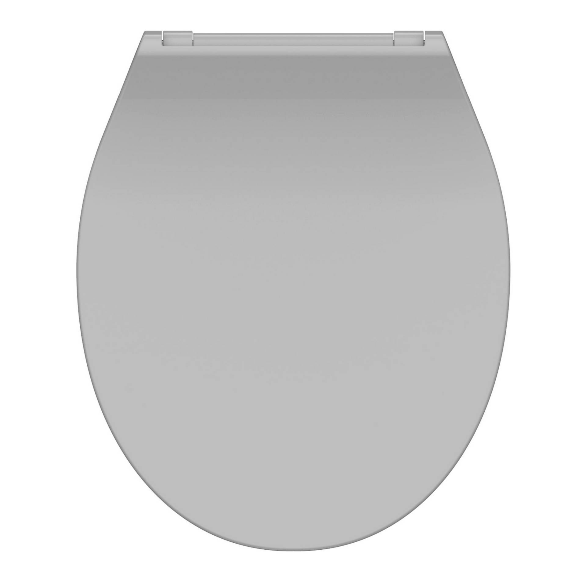 Schütte WC-Sitz 'Slim Grey' mit Absenkautomatik grau 37 x 44 cm von Schütte