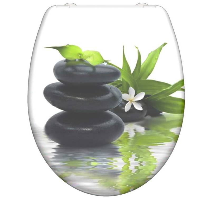 Schütte WC-Sitz Toilettensitz mit Absenkautomatik JASMIN Duroplast Bedruckt (1-St) von Schütte