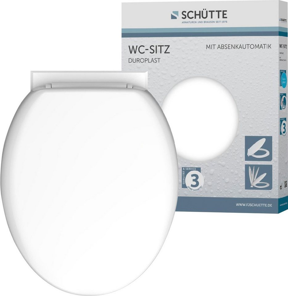 Schütte WC-Sitz UNI, Duroplast, Absenkautomatik von Schütte