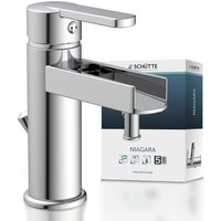 Schütte Waschtischarmatur "Niagara" mit Zugstange, Wasserhahn mit Wasserfall, Mischbatterie Waschbecken Schütte Waschtischarmatur "Niagara" mit Zugstange, Wasserhahn mit Wasserfall, Mischbatterie Waschbecken von Schütte