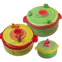 Brottopf Brotdose Brotkasten Aus Keramik Mit Verschiedenen Figuren Maus Pilze Frosch von SchuetzkeramikShop