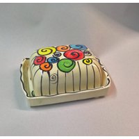 Butterdose Keramik Für 250G Butter in Tayona von SchuetzkeramikShop
