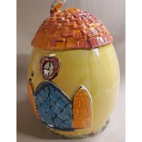 Große Dose Müslidose Keksdose Vorratsdose Keramik Als Haus in Bunt Große Dose Müslidose Keksdose Vorratsdose Keramik Als Haus in Bunt von SchuetzkeramikShop