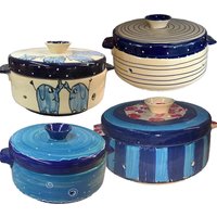 Großer Brottopf Aus Keramik in Verschiedenen Blauen Mustern - Wird Produziert Nach Kauf Großer Brottopf Aus Keramik in Verschiedenen Blauen Mustern - Wird Produziert Nach Kauf von SchuetzkeramikShop