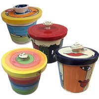 Kleiner Zwiebeltopf Oder Knoblauchtopf Keramik Rom I in Verschiedenen Mustern - Wird Produziert Nach Kauf Kleiner Zwiebeltopf Oder Knoblauchtopf Keramik Rom I in Verschiedenen Mustern - Wird Produziert Nach Kauf von SchuetzkeramikShop