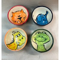 Müslischale Schale Dessertschale Mit Katze Elefant Giraffe Oder Frosch von SchuetzkeramikShop