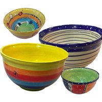 Schale Schüssel "Bat M" Handgetöpfert Und Handbemalt Keramik Schale Schüssel "Bat M" Handgetöpfert Und Handbemalt Keramik von SchuetzkeramikShop