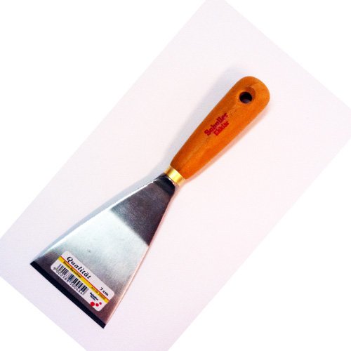 Schuller Stoßspachtel Profi geschmiedet, Holzgriff lackiert, 70mm Schuller Stoßspachtel Profi geschmiedet, Holzgriff lackiert, 70mm von Schuller