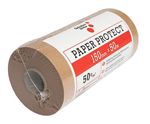 Schuller Eh'klar selbstklebendes Abdeckpapier 15 cm x 50 m Papierqualität 50 g/m² Kraftpapier rückstandsfrei ablösbar und wieder klebend von Schuller Eh'klar